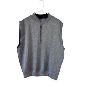 FJ Footjoy‎ Performance Golf 1/2 Zip Sleeveless Vest Men's Size Large Gray